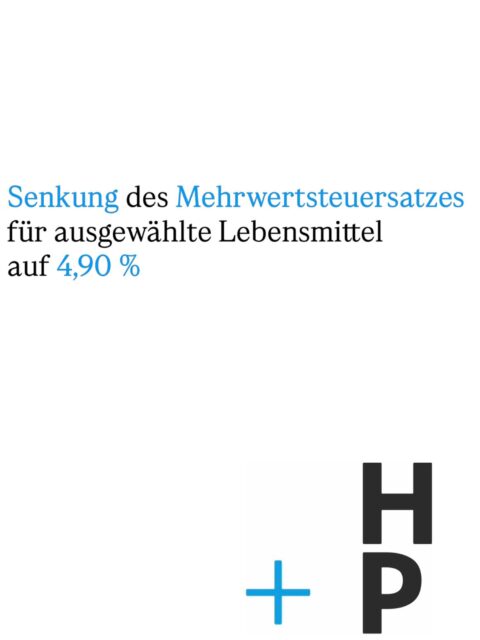 Ab 01.07.2026 tritt die Senkung des Mehrwertsteuersatzes auf 4,90 % für ausgewählte Lebensmittel, wie etwa Semmeln, Milch etc., in Kraft. 
Die Verpackungsart ist dabei irrelevant.
Der ermäßigte Steuersatz von 4,90 % ist allerdings in Kombination mit nicht begünstigten Lebensmitteln, wie zB Wurstsemmel, Kakaogetränk etc., nicht anwendbar. 
Unternehmen sollten ihre Registrierkassen rechtzeitig an den Steuersatz von 4,90 % anpassen. 

#steuerberatunggraz #hötzlundpartner #mehrwertsteuersenkung #buchhaltung #registrierkasse